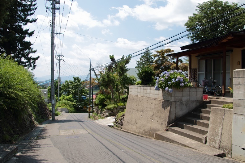 田舎の夏道 ハンカチ ティッシュ カメラ